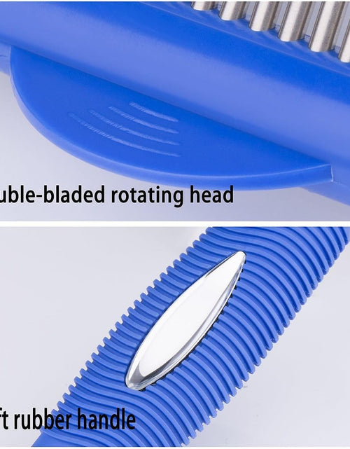 Load image into Gallery viewer, Pet Grooming - the Desheddinator Dog Brush Dog Comb and Undercoat Rake for Dogs Cats + Horses. Cat Brush for Shedding, Cat Grooming Brush, Cat Comb &amp; Cat Groomer at Cat Products. De-Shedding Tool
