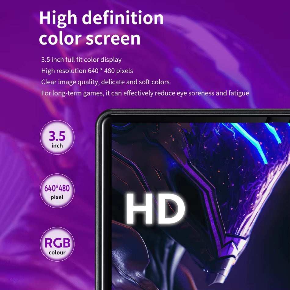 R36S Retro Handheld Game Console Liunx 3.5-Inch IPS Screen Built in 64G 20000 Classical Games Portable Game Console Holiday Gift