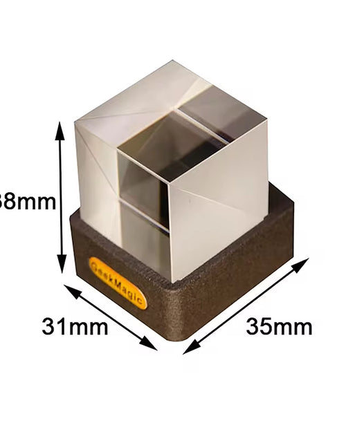 Load image into Gallery viewer, Crystal Cube Photo Display Holographic Desktop Smart Weather Station Digital Clock with GIF Animations Album
