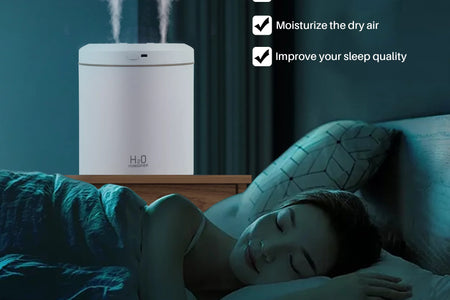 2L Ultrasonic Cool Mist Humidifier for Room Air Vaporizers and Humidifier for Baby, White