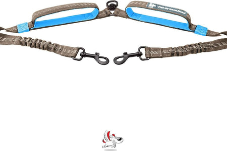 Exquisite Two Dog Leash Splitter | Double Dog Leash for Large Dogs Heavy Duty | No Tangle 2 Dog Leash Coupler | Dual Dog Leash Attachment | Retractable Dual Leashes for 2 Dogs