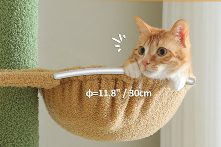 Tall Cat Tree Cactus Floor to Ceiling Cat Tower 95-108" Sisal Scratching Post for Indoor Cats