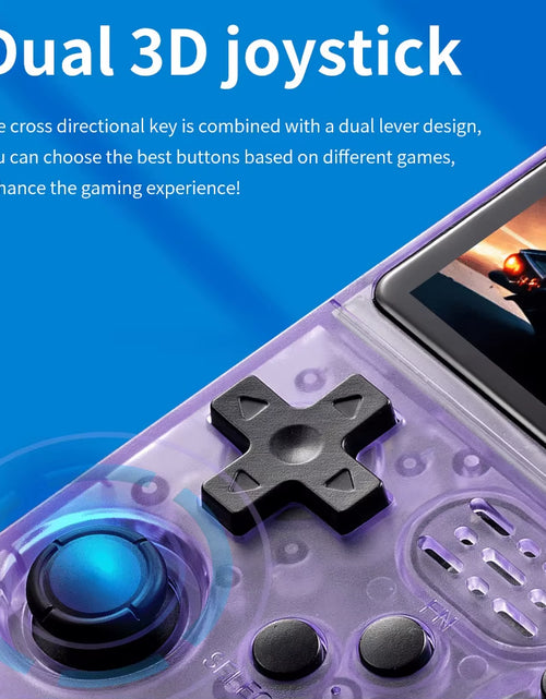 Load image into Gallery viewer, R36S Retro Handheld Game Console Liunx 3.5-Inch IPS Screen Built in 64G 20000 Classical Games Portable Game Console Holiday Gift
