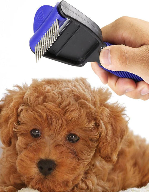 Load image into Gallery viewer, Pet Grooming - the Desheddinator Dog Brush Dog Comb and Undercoat Rake for Dogs Cats + Horses. Cat Brush for Shedding, Cat Grooming Brush, Cat Comb &amp; Cat Groomer at Cat Products. De-Shedding Tool

