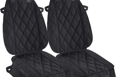 Dog Seat Cover Cars Trucks Suvs, Thick 600D Heavy Duty Pets Car Seat Cover, Waterproof & Wear-Resistant Durable Nonslip Backing & Hammock Convertible - 2 Pack