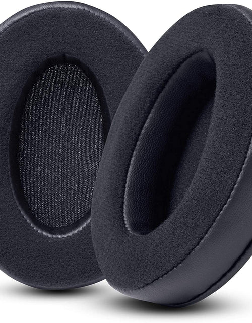 Load image into Gallery viewer, Wicked Cushions Velour Replacement Earpads for ATH M50X - Compatible with ATH M40X / M50XBT / Hyperx Cloud 1 &amp; 2 / Steelseries Arctis 3/5 / 7 / 9X &amp; Pro/Stealth 600 &amp; More (Black)
