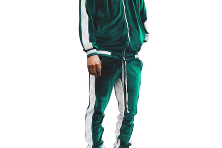 Conjunto Deportivo De Terciopelo Para Hombre, Conjunto Deportivo De Terciopelo Para Hombre 2023 2 Piezas Chaqueta De Invierno Cálida Con Zíper Completa Pantalones Deportivos Ropa Deportiva Conjunto Deportivo