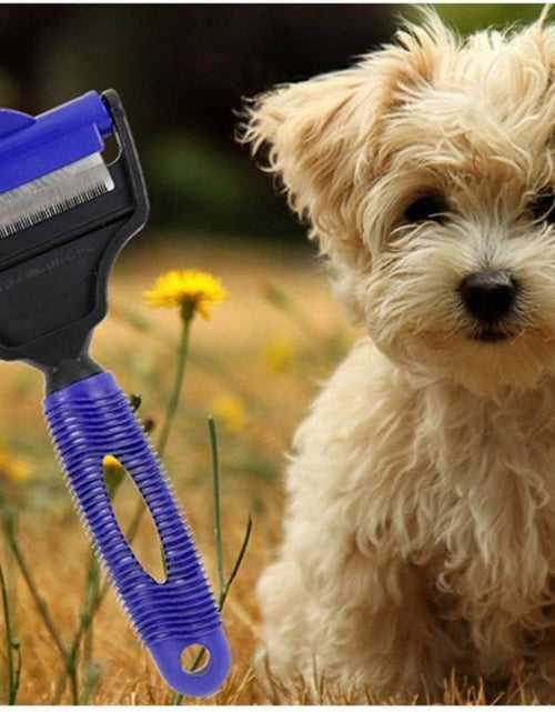 Load image into Gallery viewer, Pet Grooming - the Desheddinator Dog Brush Dog Comb and Undercoat Rake for Dogs Cats + Horses. Cat Brush for Shedding, Cat Grooming Brush, Cat Comb &amp; Cat Groomer at Cat Products. De-Shedding Tool
